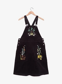 Disney Hocus Pocus Embroidered Icons Plus Overall Dress — BoxLunch Exclusive