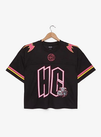 Scooby-Doo! Hex Girls Women's Plus Cropped Football Jersey — BoxLunch Exclusive