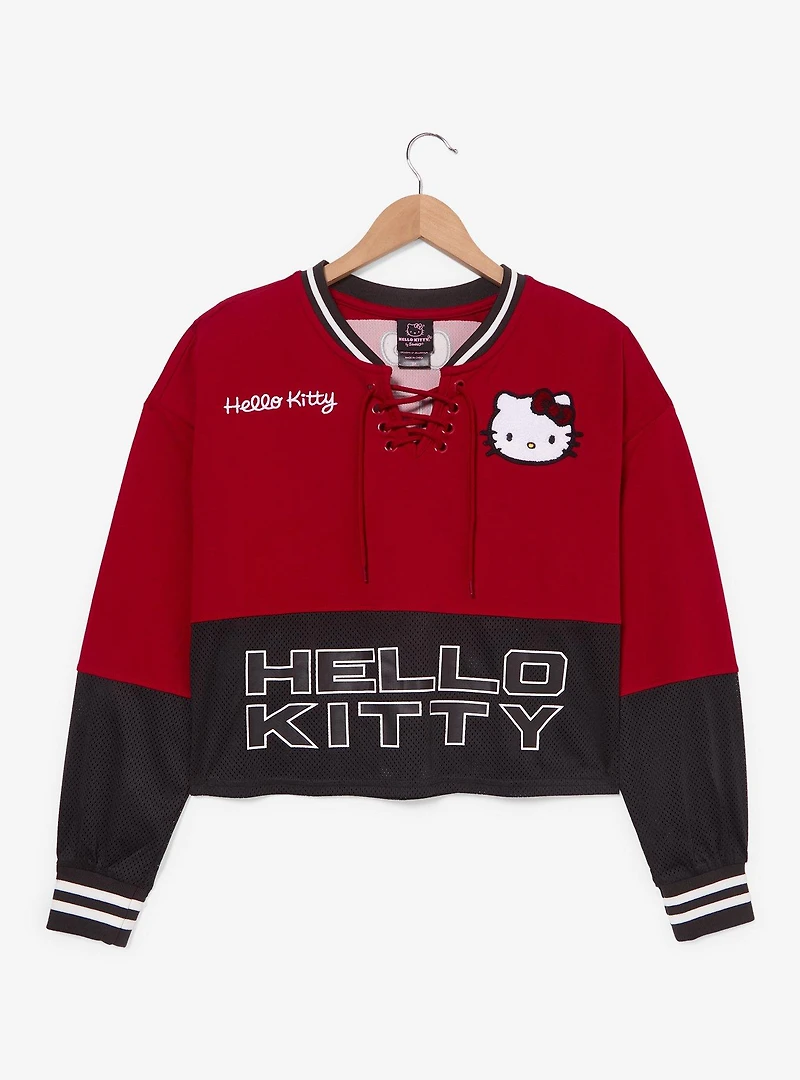 Sanrio Hello Kitty Women's Plus Cropped Hockey Jersey