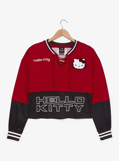 Sanrio Hello Kitty Women's Plus Cropped Hockey Jersey