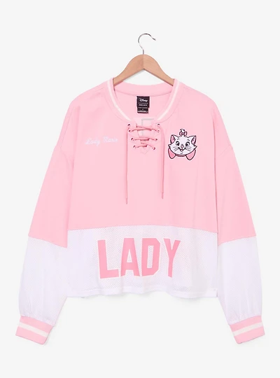 Disney The Aristocats Marie Women's Plus Cropped Hockey Jersey