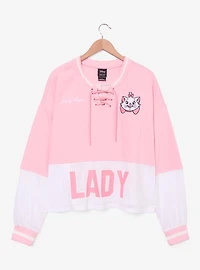 Disney The Aristocats Marie Women's Plus Cropped Hockey Jersey