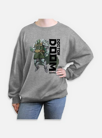 Marvel Rivals Doctor Doom Womens Oversized Sweatshirt