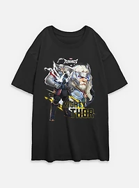 Marvel Rivals Mighty Thor Womens Oversized T-Shirt
