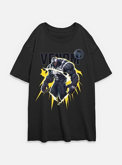Marvel Rivals Venom Energy Womens Oversized T-Shirt
