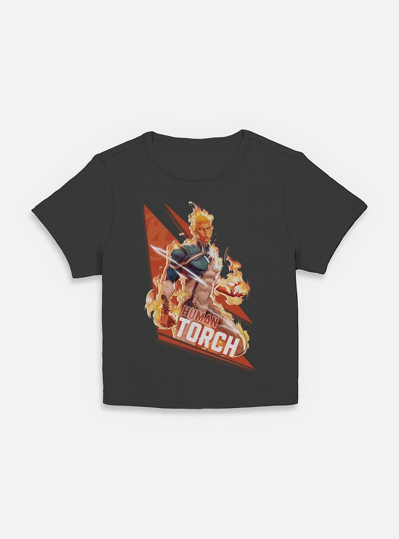 Marvel Rivals Human Torch Big Fire Womens Baby T-Shirt