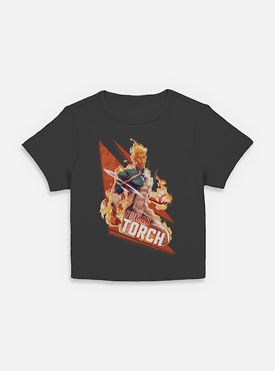 Marvel Rivals Human Torch Big Fire Womens Baby T-Shirt