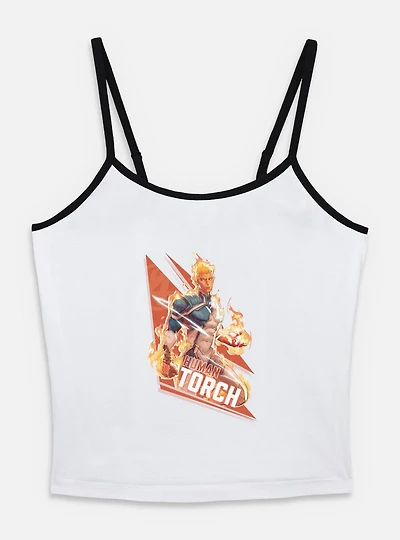Marvel Rivals Human Torch Big Fire Womens Cami Tank Top