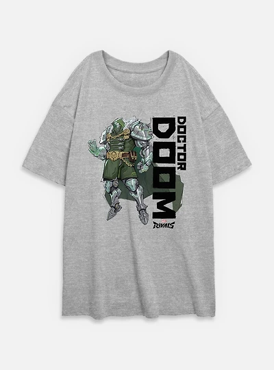 Marvel Rivals Doctor Doom Womens Oversized T-Shirt