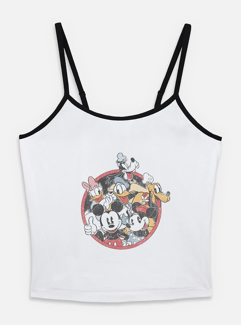 Disney Mickey Mouse Retro Group Womens Cami