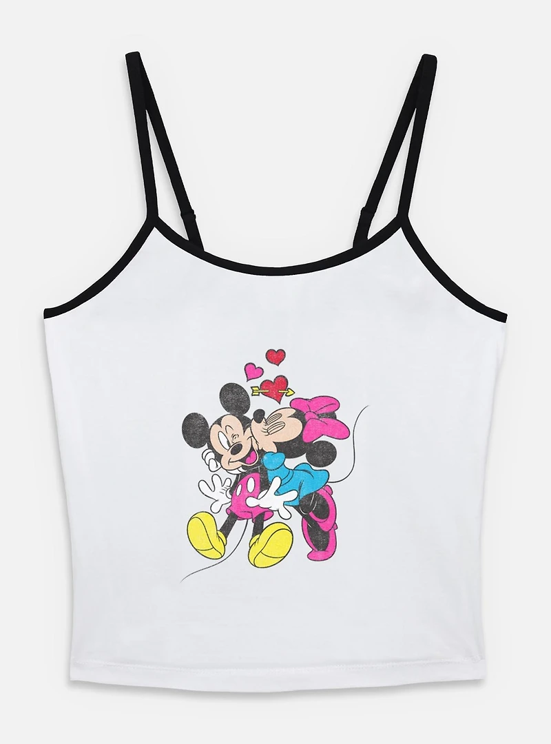 Disney Mickey Mouse Minnie Love Womens Cami