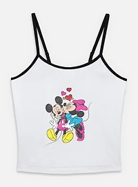Disney Mickey Mouse Minnie Love Womens Cami