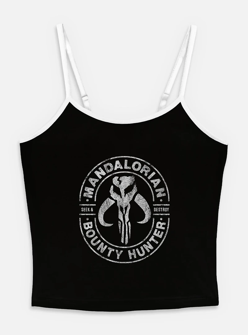 Star Wars The Mandalorian Bounty Hunter Seek & Destroy Womens Cami
