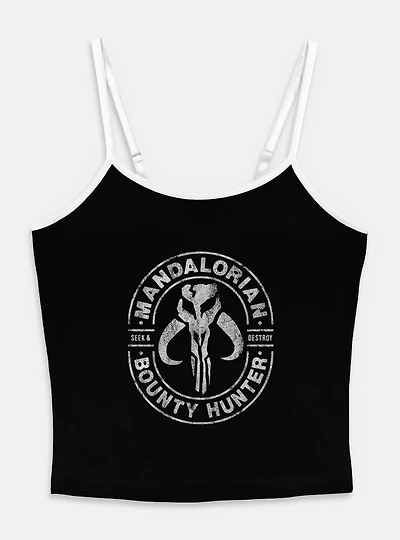 Star Wars The Mandalorian Bounty Hunter Seek & Destroy Womens Cami