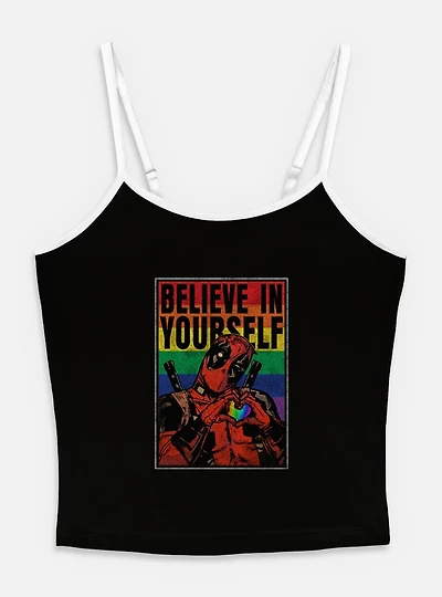 Marvel Deadpool Believe Yourself Womens Cami