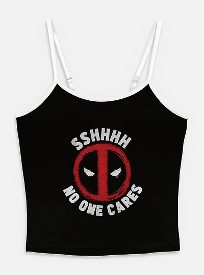 Marvel Deadpool No One Cares Womens Cami