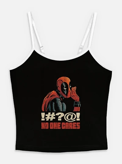 Marvel Deadpool No One Cares Womens Cami
