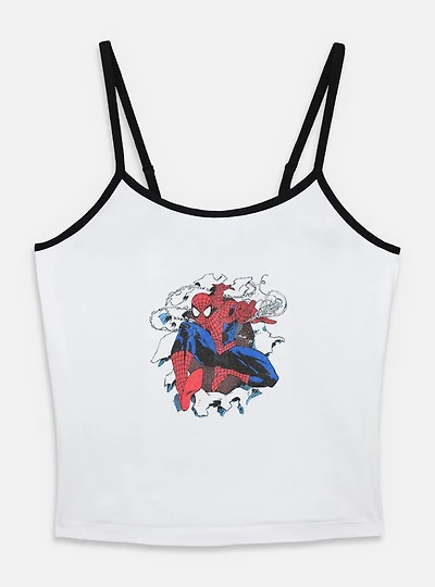 Marvel Spider-Man Breaking Through Womens Cami