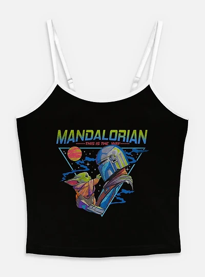 Star Wars The Mandalorian This Is Way Retro Triangle Womens Cami