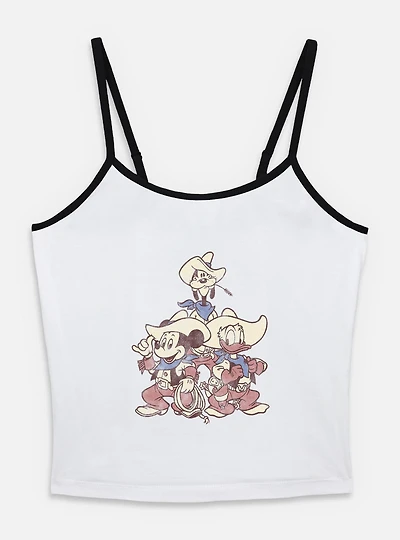 Disney Mickey Mouse Vintage Cowboys Womens Cami