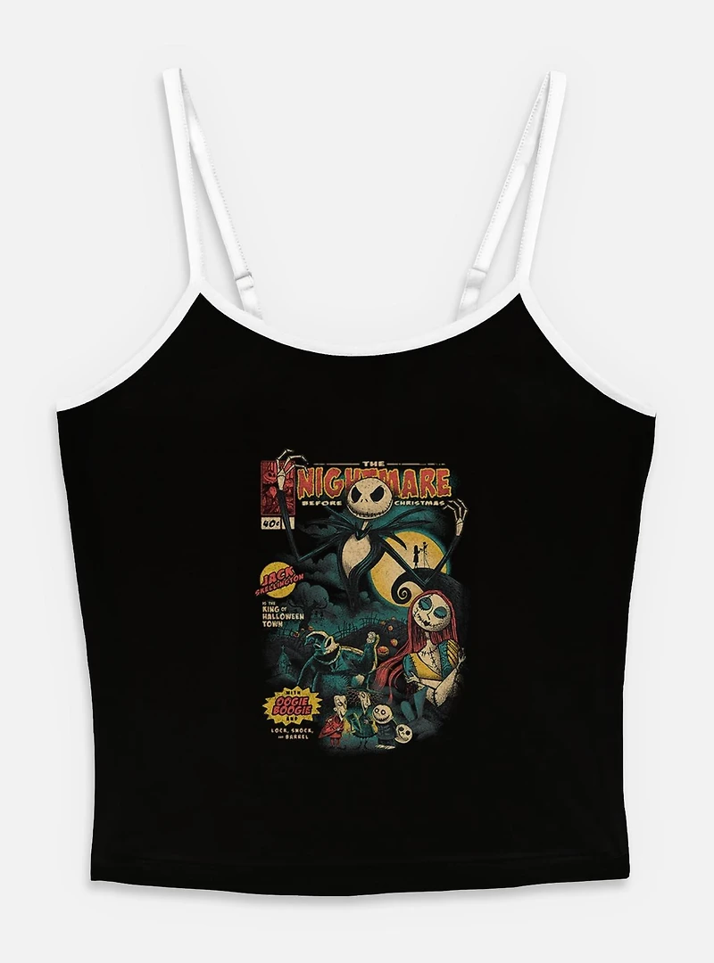The Nightmare Before Christmas Comic Cover Womens Cami