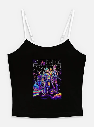 Star Wars The Mandalorian Galaxy  Womens Cami