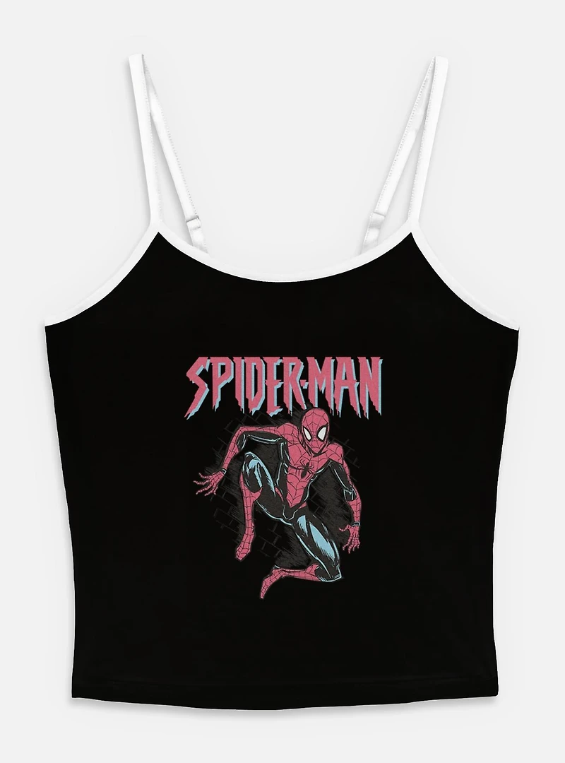 Marvel Spider-Man Retro Stance Womens Cami