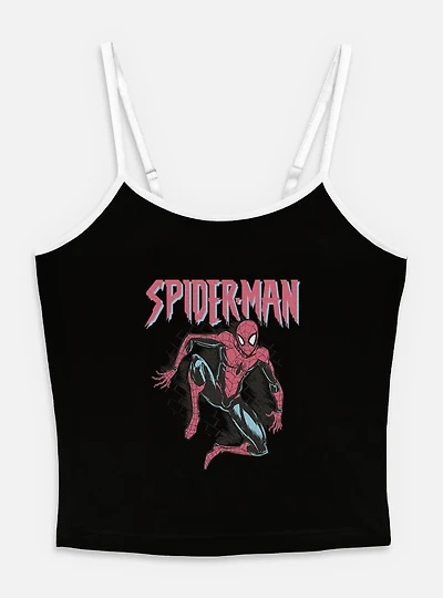 Marvel Spider-Man Retro Stance Womens Cami