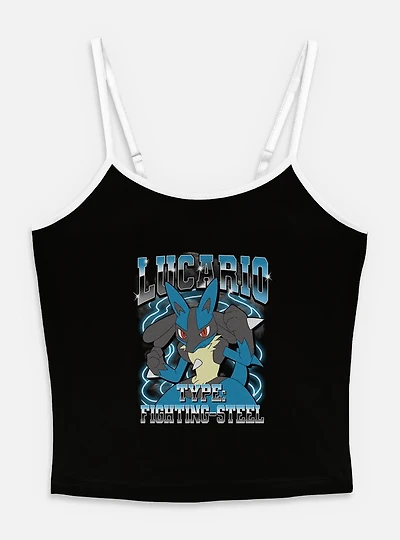 Pokemon Lucario Fighting Steel Womens Cami