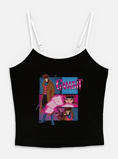 Marvel X-Men Gambit Cards Womens Cami