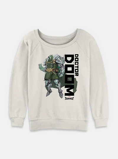 Marvel Rivals Doctor Doom Womens Slouchy Sweatshirt