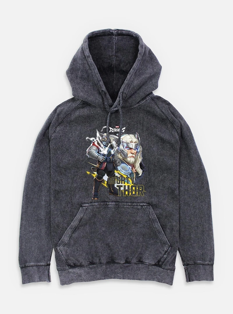 Marvel Rivals Mighty Thor Mineral Wash Hoodie
