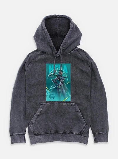 Marvel Rivals Hela Pose Mineral Wash Hoodie