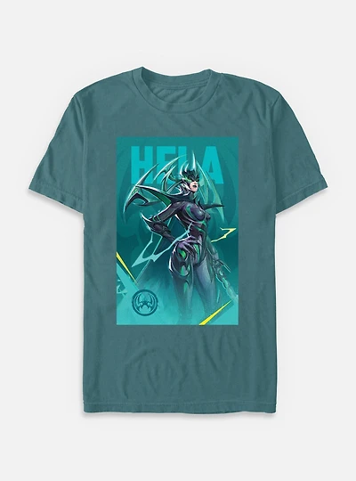 Marvel Rivals Hela Pose Garment Dye T-Shirt