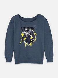 Marvel Rivals Venom Energy Womens Slouchy Sweatshirt