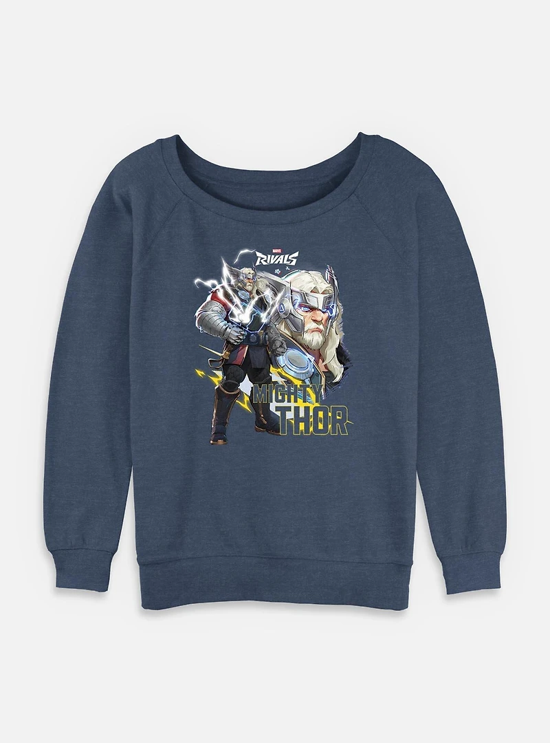 Marvel Rivals Mighty Thor Womens Slouchy Sweatshirt