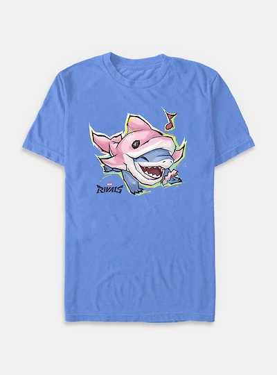 Marvel Rivals Happy Jeff The Landshark Garment Dye T-Shirt