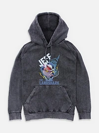 Marvel Rivals Jeff The Landshark Mineral Wash Hoodie