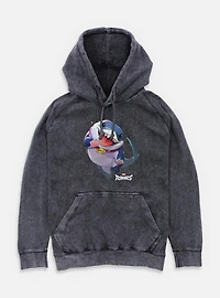 Marvel Rivals Jeff The Landshark Mineral Wash Hoodie
