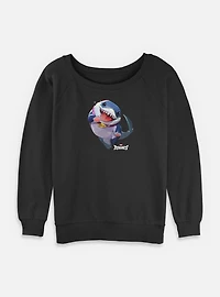 Marvel Rivals Jeff The Landshark Womens Slouchy Sweatshirt