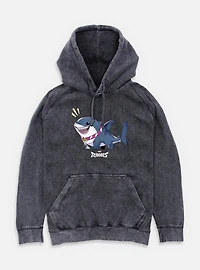Marvel Rivals Alert Jeff The Landshark Mineral Wash Hoodie