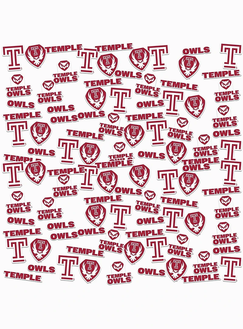 Temple University Owls 100 Ct. Sticker Pack