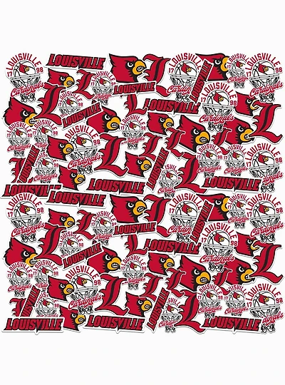 University Of Louisville Cardinals Basketball 100 Ct. Sticker Pack