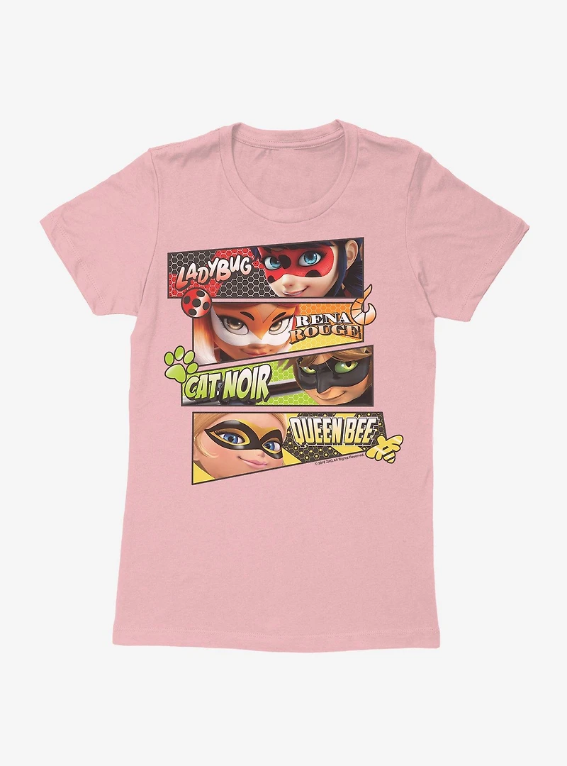 Miraculous: Tales Of Ladybug And Cat Noir Group Womens T-Shirt
