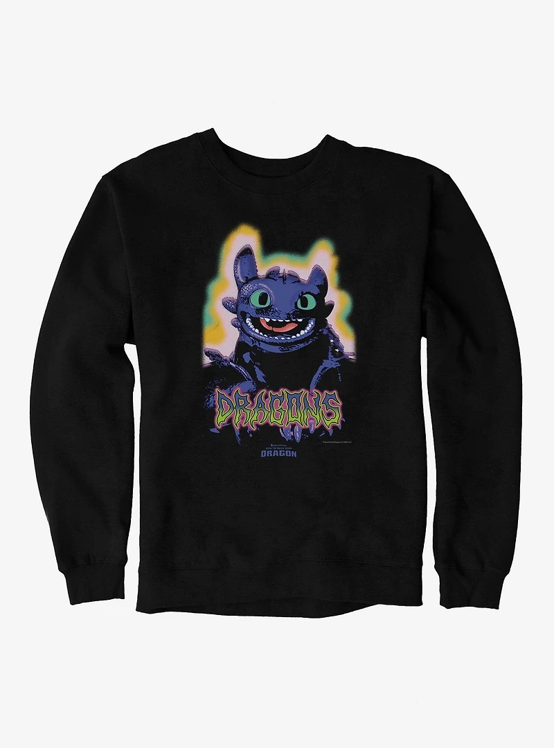 How To Train Your Dragon Toothless Graffiti Sweatshirt
