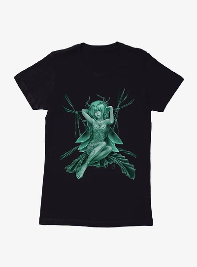 Fairies By Trick Turquoise Fairy Womens T-Shirt