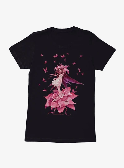 Fairies By Trick Pink Blossom Fairy Womens T-Shirt