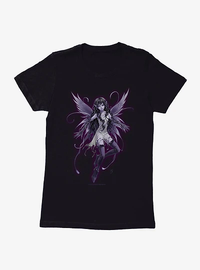Fairies By Trick Purple Pixie Fairy Womens T-Shirt