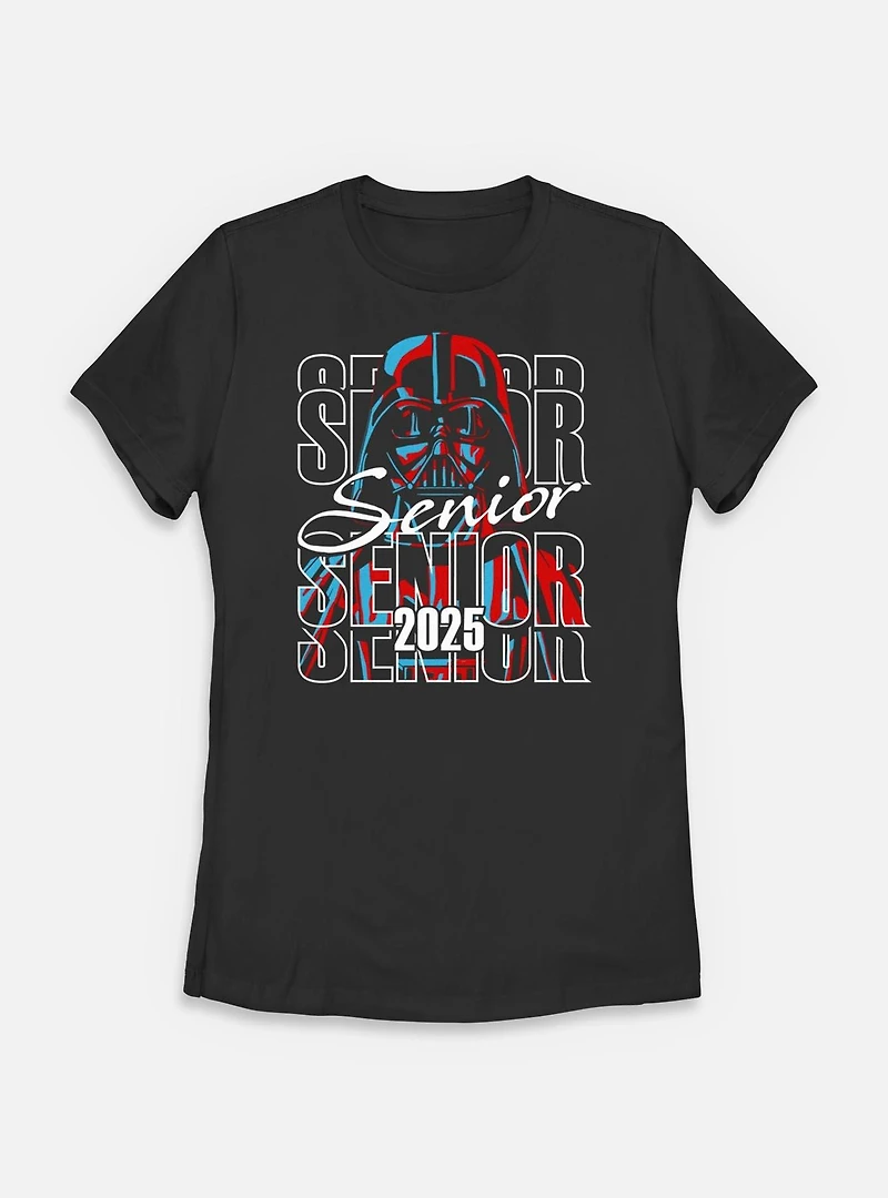 Star Wars Senior 2025 Grad Darth Vader Womens T-Shirt