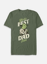 Star Wars Yoda Best Dad Ever Garment Dye T-Shirt
